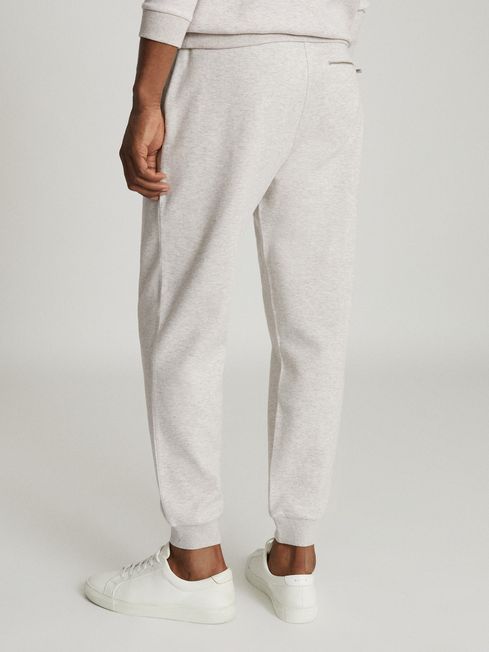 Reiss Soft Grey Coventry Melange Jersey Joggers