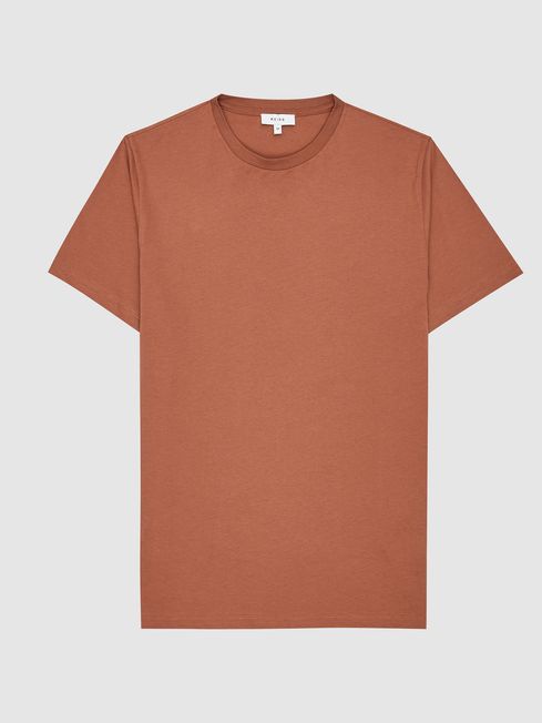 Reiss Copper Bless Regular Fit Crew Neck T-Shirt