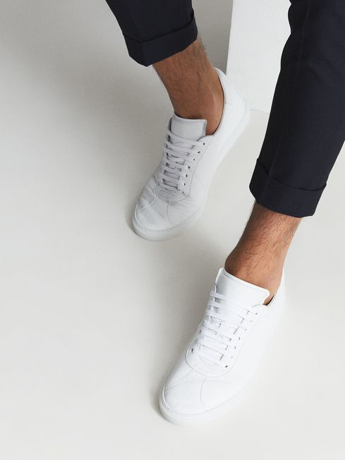 Reiss White Glove Leather Trainers