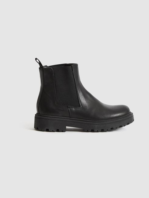 Reiss Taylor Junior Leather Chelsea Boots REISS