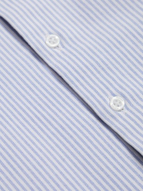 Reiss Blue Stripe Blackheath Senior Striped Oxford Shirt