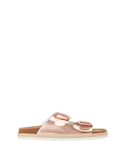 Buy Joules Pink Reina Twin Strap Sandals With Moulded Footbed And