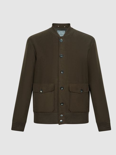 Reiss Moleskin Private White V.c. Bomber Jacket REISS Rest of Europe