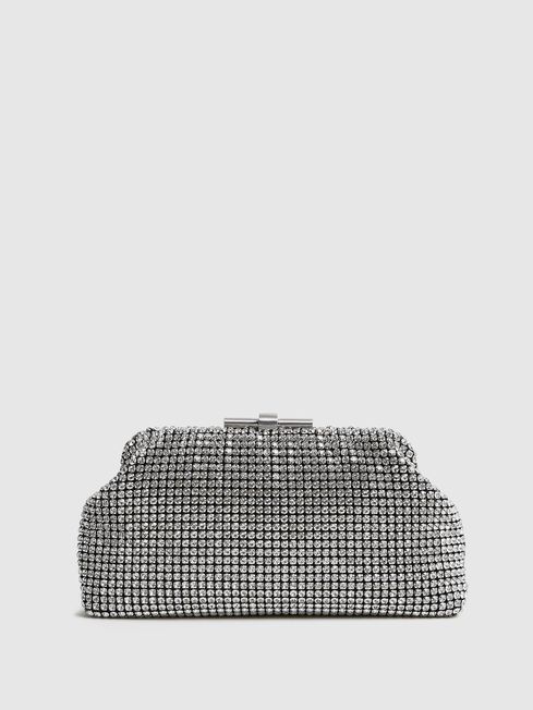 Reiss Adaline Embellished Clutch Bag REISS USA