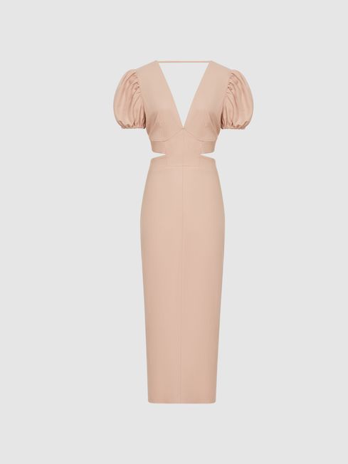 Reiss peach dress sale