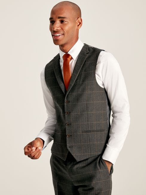 Check trousers and waistcoat top