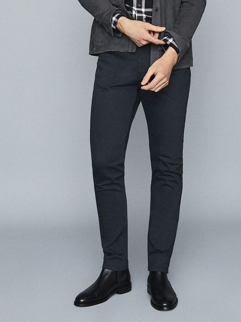 Reiss Blue Deep Stay-Blue Slim Fit Jeans