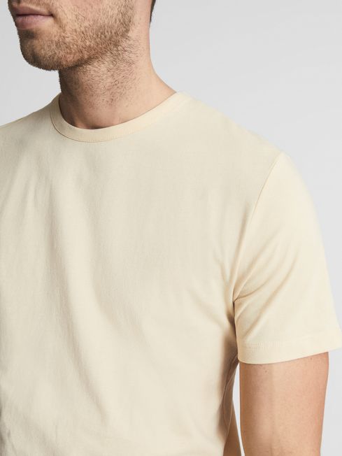 Reiss Lemon Melrose Cotton Crew Neck T-Shirt