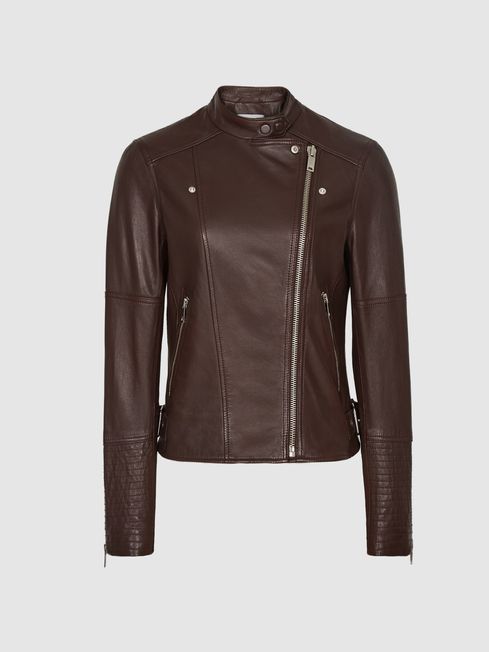 Reiss leather jacket discount womens