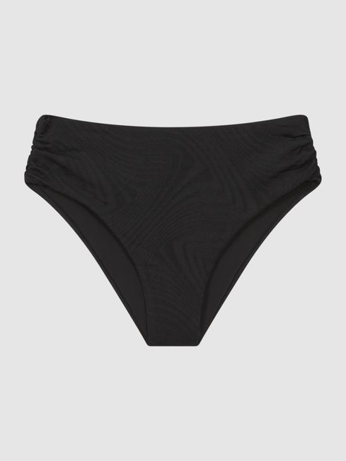 High rise sale ruched bikini