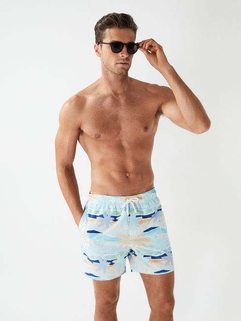 Desert Print Swim Shorts in Multi REISS USA