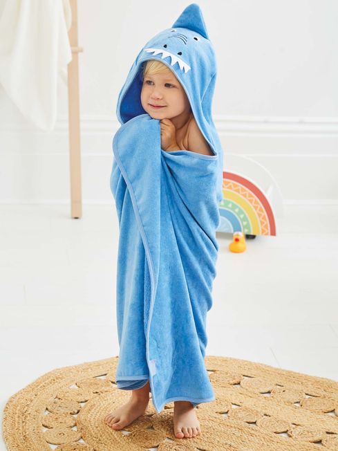 Buy JoJo Maman Bébé Children's Shark Hooded Towel from the JoJo Maman Bébé  UK online shop