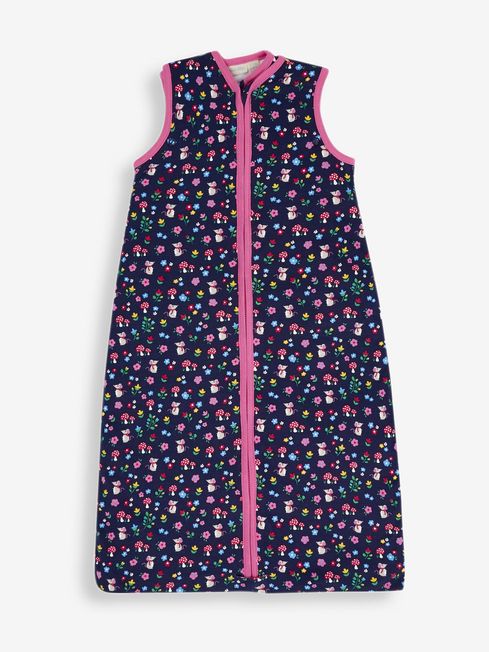 JoJo Maman B b Blue 3 in 1 Woodland Print Sleeping Bag