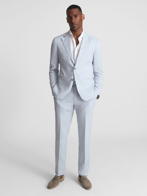 Reiss Kin Linen Formal Trousers REISS USA