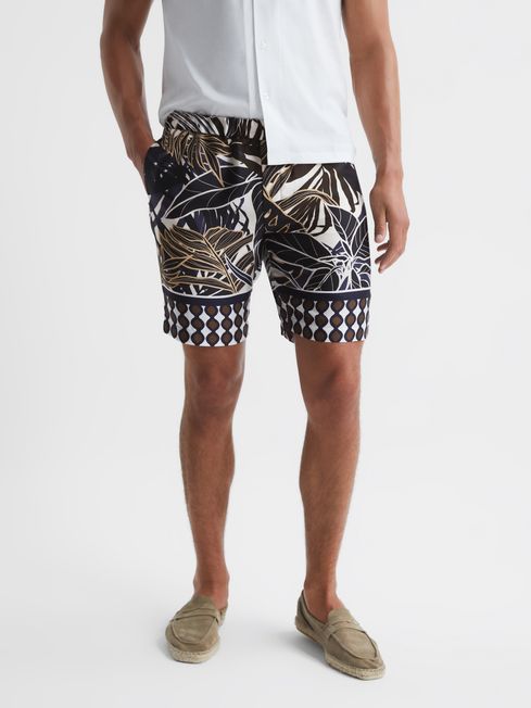 Reiss Multi Figi Printed Shorts