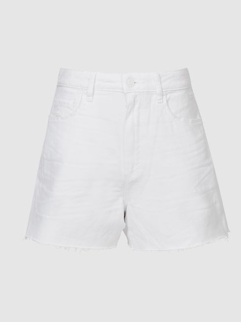 Paige white denim shorts outlet
