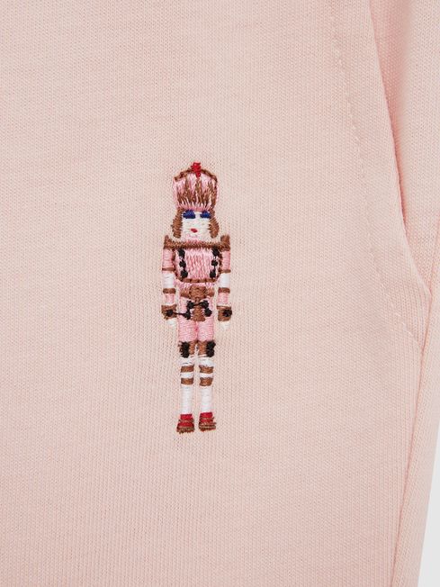 Reiss Pink Annie Junior Embroidered Queen Nightwear Bottoms