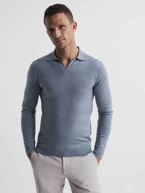 Merino wool sales collared shirt