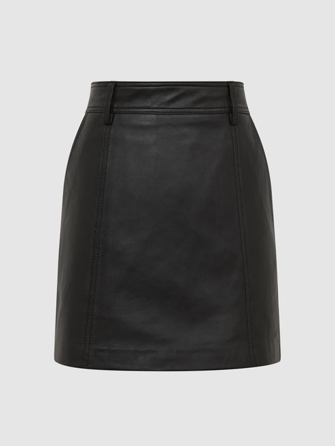Reiss olivia shop leather skirt
