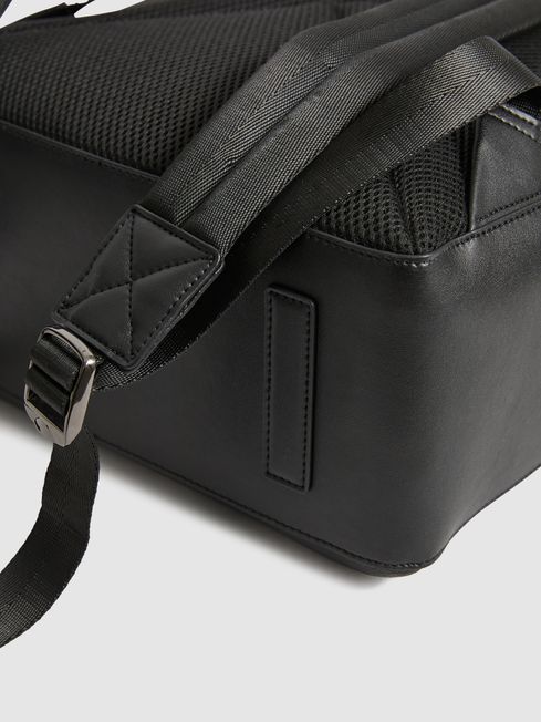 Leather Backpack in Black