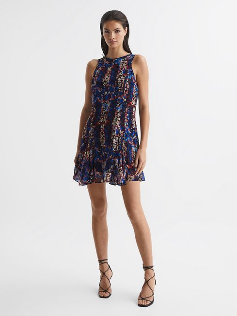 Reiss Gina Flippy Knitted Hybrid Dress | REISS USA