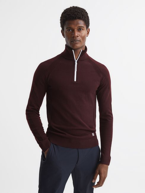 Merino zip 2024 neck jumper