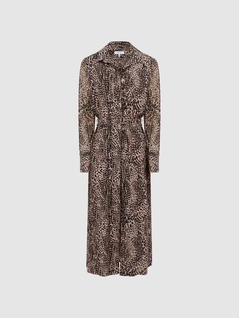 Reiss leopard sales print dress