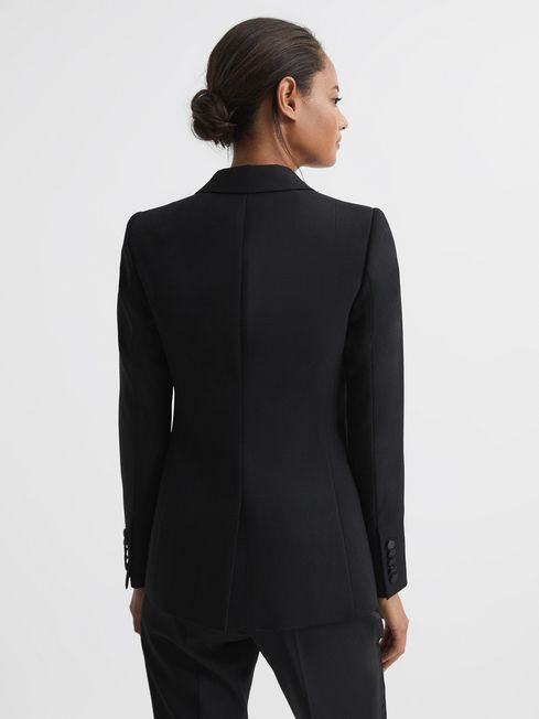 Reiss Sofia Tailored Fit Wool Blend Tuxedo Blazer | REISS USA