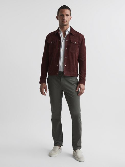 Reiss jagger suede jacket online