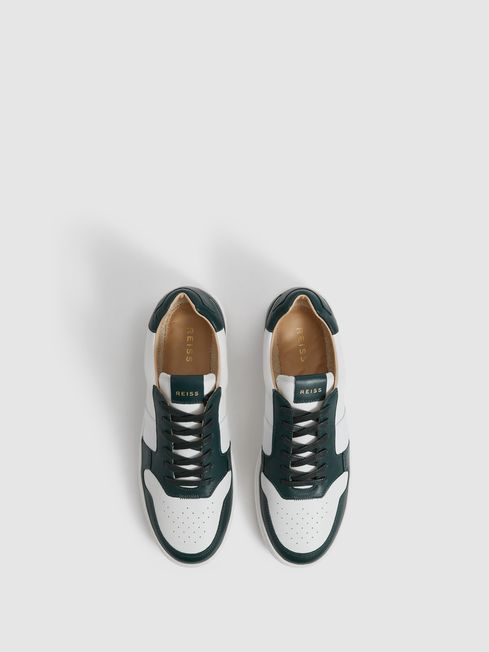 Reiss Aira Low Top Leather Trainers | REISS USA