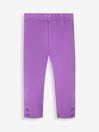 JoJo Maman Bébé Lilac Purple Ditsy & Purple Girls' 2-Pack Leggings