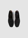 Reiss Black Espadrille Suede Summer Shoes