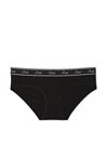 Victoria's Secret PINK Pure Black Hipster Cotton Logo Knickers