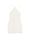 Victoria's Secret White Flowering Vines Broderie Dressing Slip