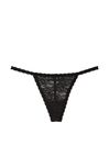 Victoria's Secret PINK Pure Black G String Lace Knickers