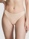 Victoria's Secret PINK Marzipan Nude Thong Cotton Knickers