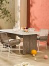 .COM Natural Rhonda Garden Dining Set