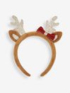 JoJo Maman Bébé Brown Reindeer Headband