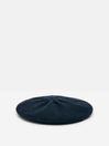 Joules Joelle Navy Knitted Beret Hat