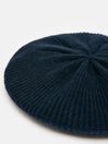 Joules Joelle Navy Knitted Beret Hat