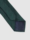 Reiss Hunting Green Giotto Textured Silk Blend Tie