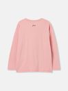 Joules Ava Pink Long Sleeve Artwork T-Shirt