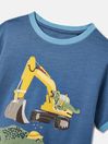 Joules Archie Blue Dinosaur Artwork T-Shirt