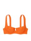 Victoria's Secret Sunset Orange Fishnet Balcony Swim Bikini Top
