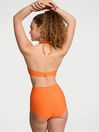 Victoria's Secret Sunset Orange Fishnet Strapless Swim Bikini Top
