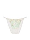 Victoria's Secret Daisy Embroidery White Bikini Knickers