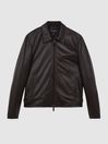 Leather Zip-Through Jacket