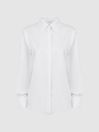 Reiss White Lia Premium Cotton Shirt