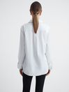 Reiss White Lia Premium Cotton Shirt