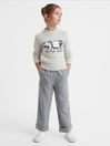 Reiss Grey Polli Junior Casual Knitted Polar Bear Jumper